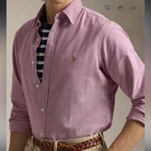 Ralph Lauren Men's Pink Oxford Shirt